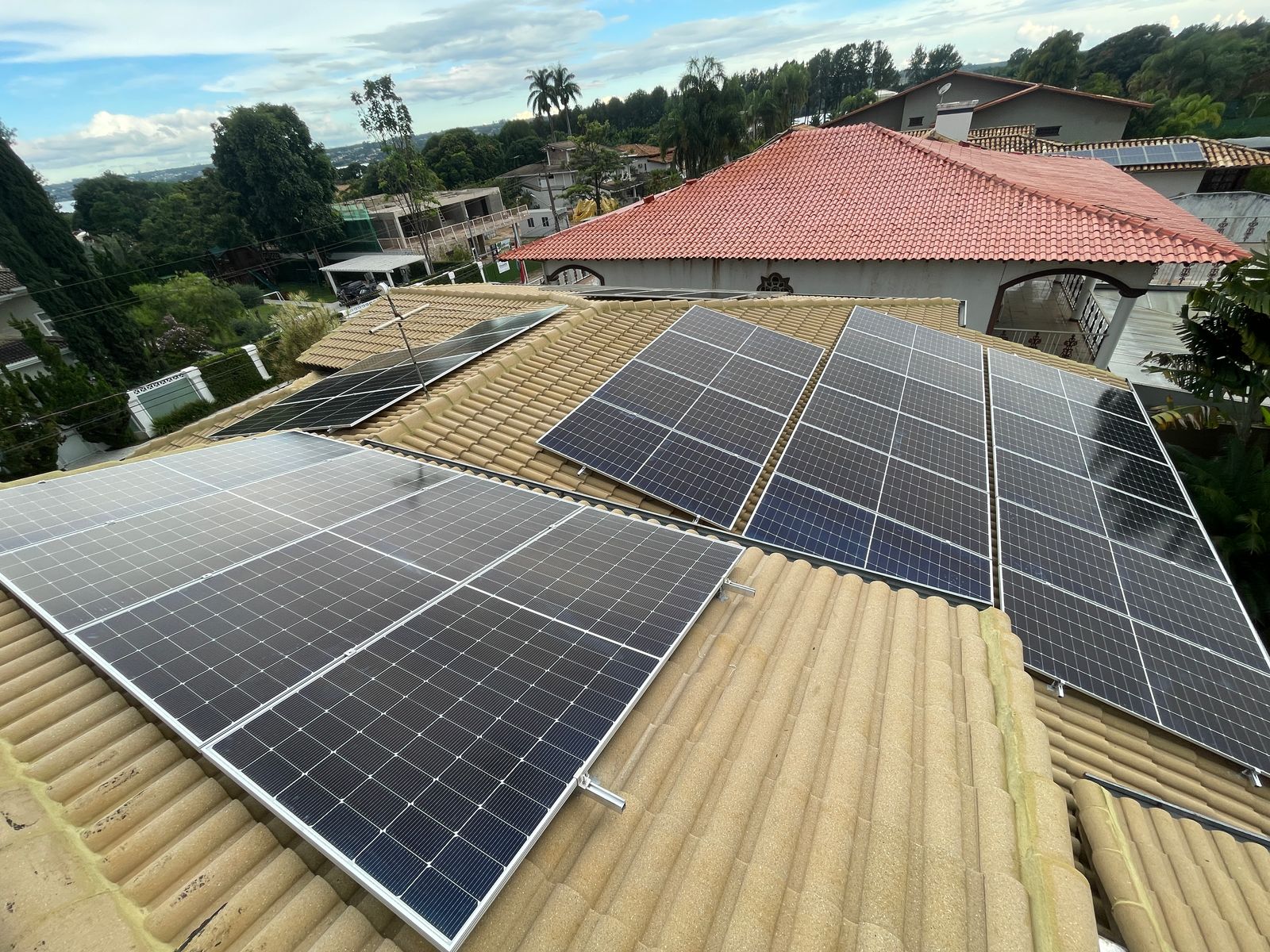 Instalação fotovoltaica residencial